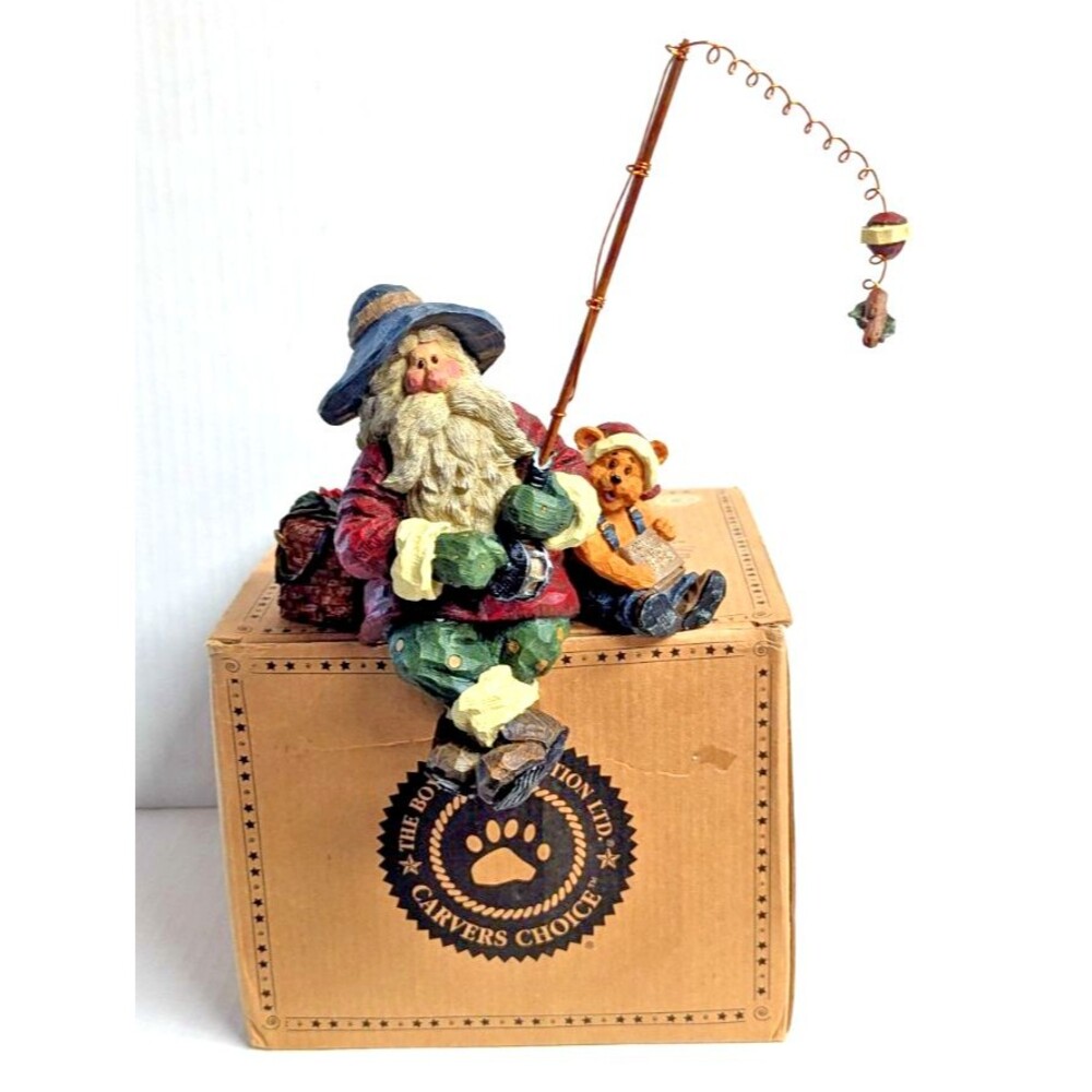 Boyds Collection Carvers Choice Nicholas Tacklebox Bobber Frozen Fish Boxed Gift
